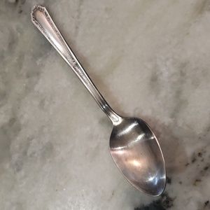 Old Vintage or Antique flatware Marianne Silver Plate Spoon Kitchen Collectible